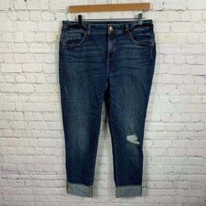 Chico's The So Slimming Distressed Jeans Size 1